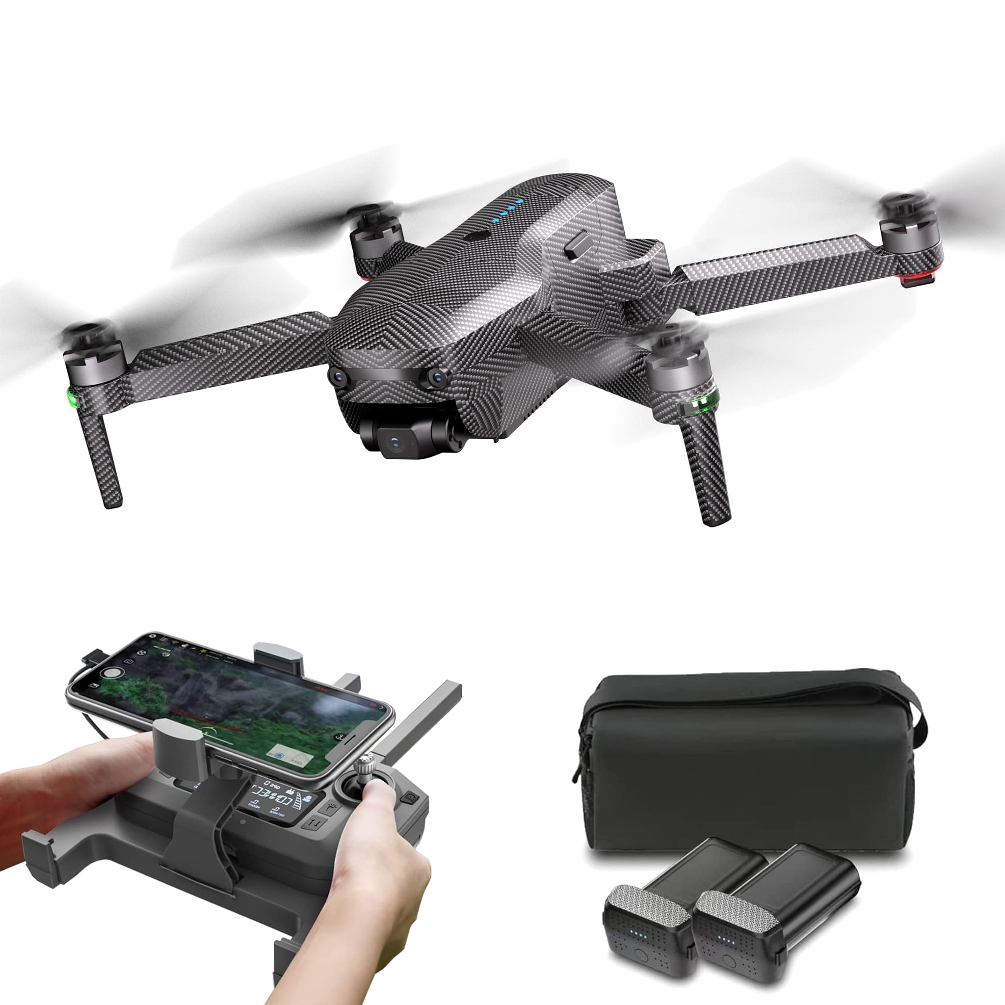 Flightelf Drones with Sony 4K UHD Camera for Adults.Integrated Remote